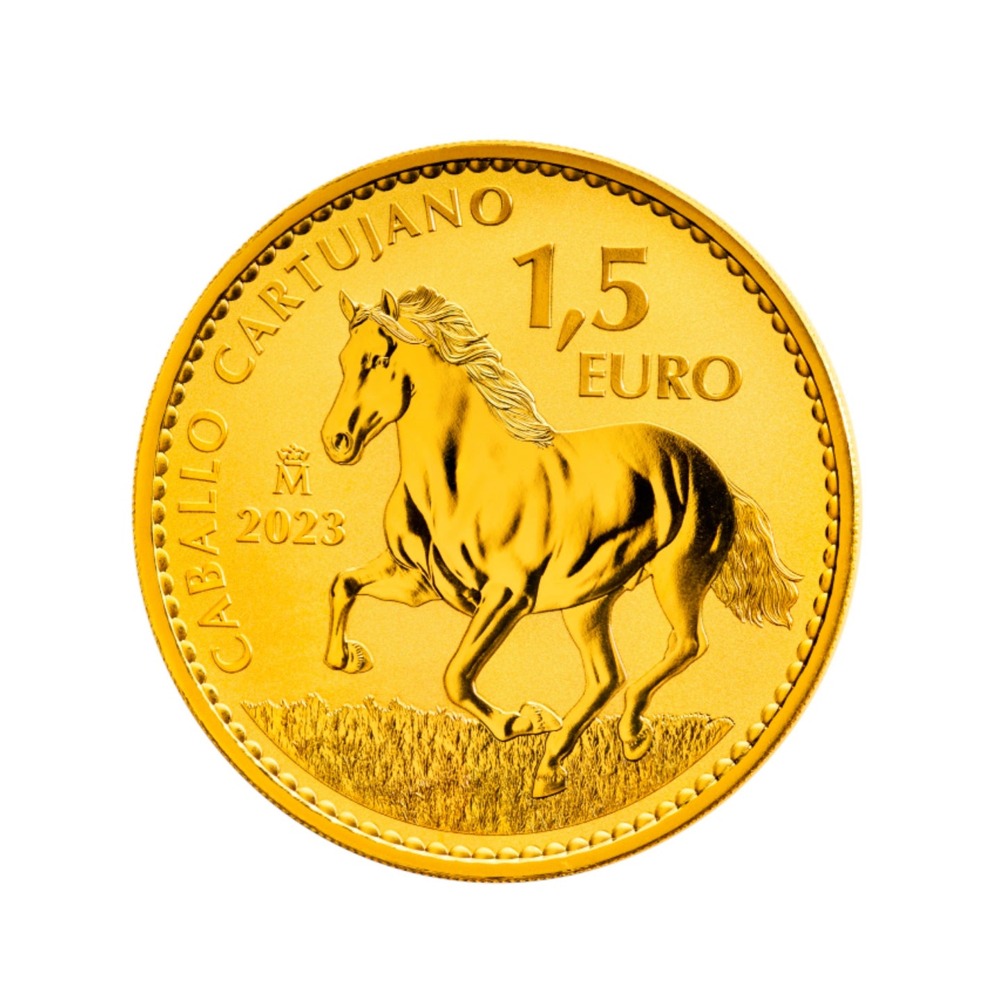 España - Moneda de oro de una onza Caballo Cartujano 2023