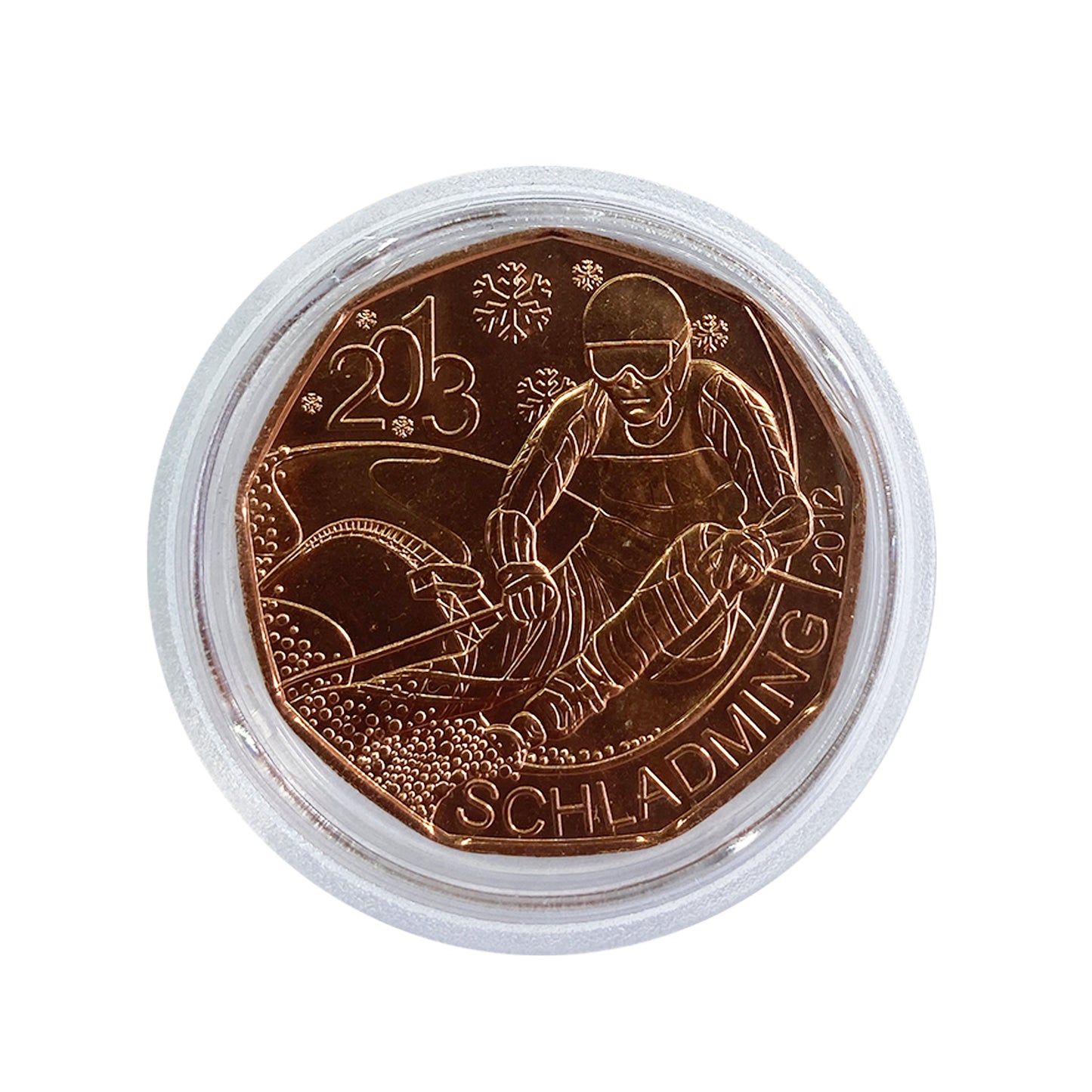 Austria - Moneda 5 euros cobre 2012 - Campeonato del Mundo de Esquí Schladming 2013