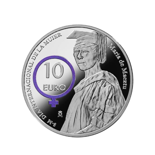 España - Moneda 10 euros en plata 2023 - María de Maeztu