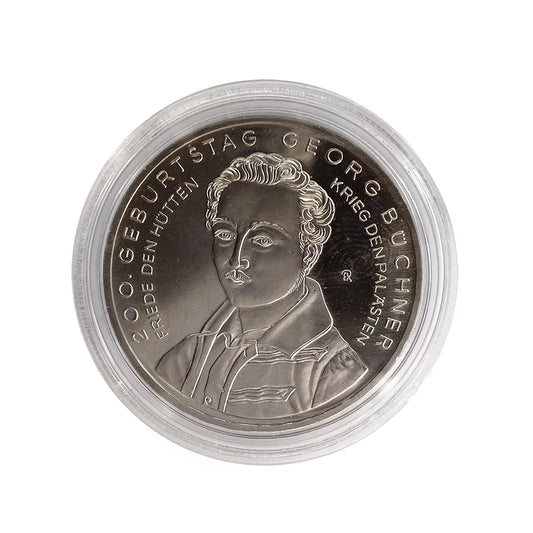 Alemania - Moneda 10 euros cuproníquel 2013 - 200 Aniversario del nacimiento de Georg Büchner