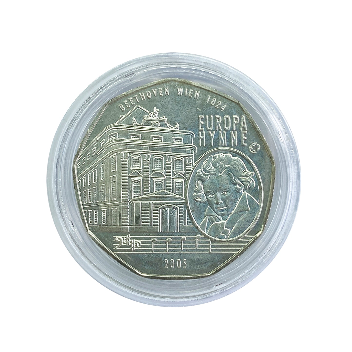 Austria - Moneda 5 euros plata 2005 - Himno de Europa de Beethoven