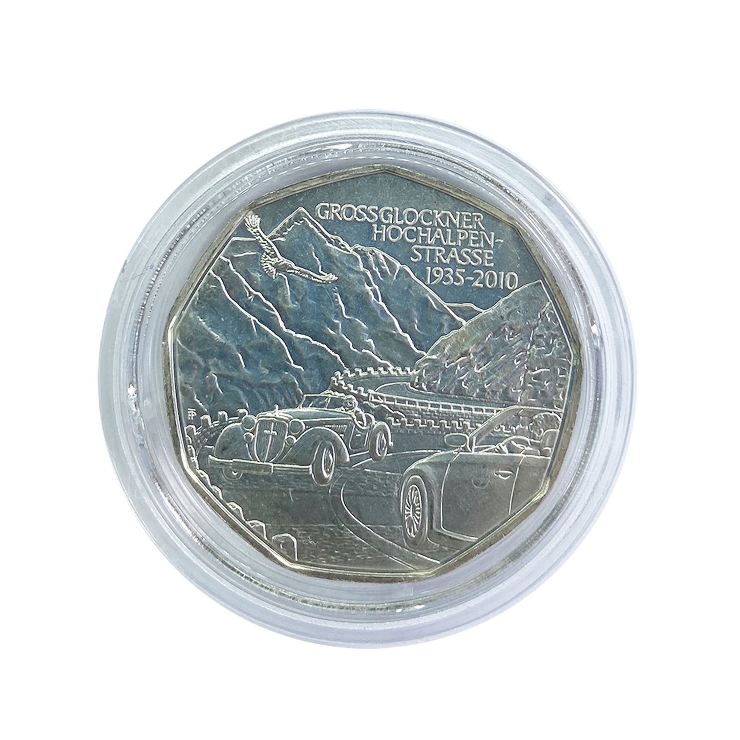 Austria - Moneda 5 euros plata 2010 - Carretera alpina del Grossglockner