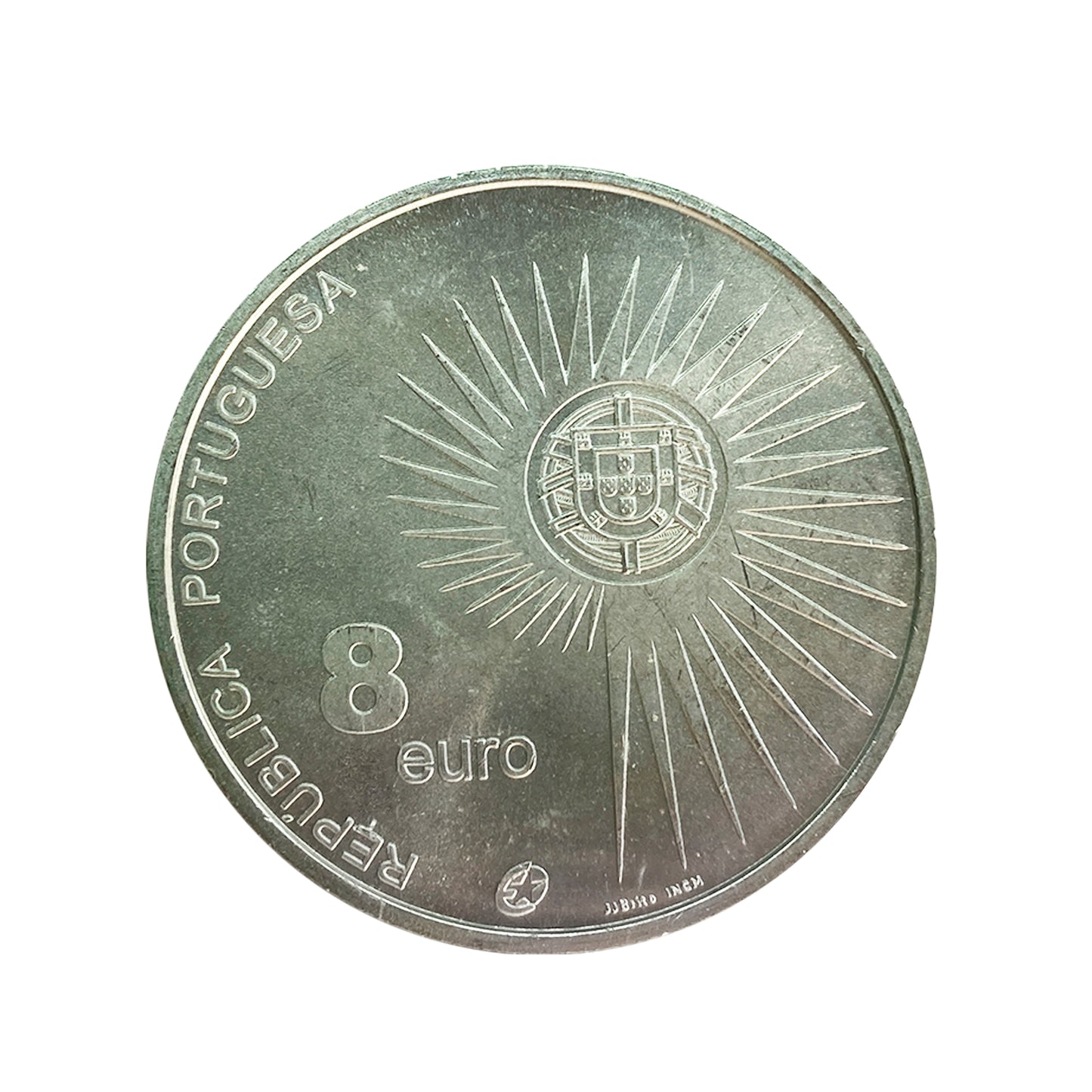 Portugal - Moneda 8 euros en plata 2004 - Ampliación de la Unión Europea