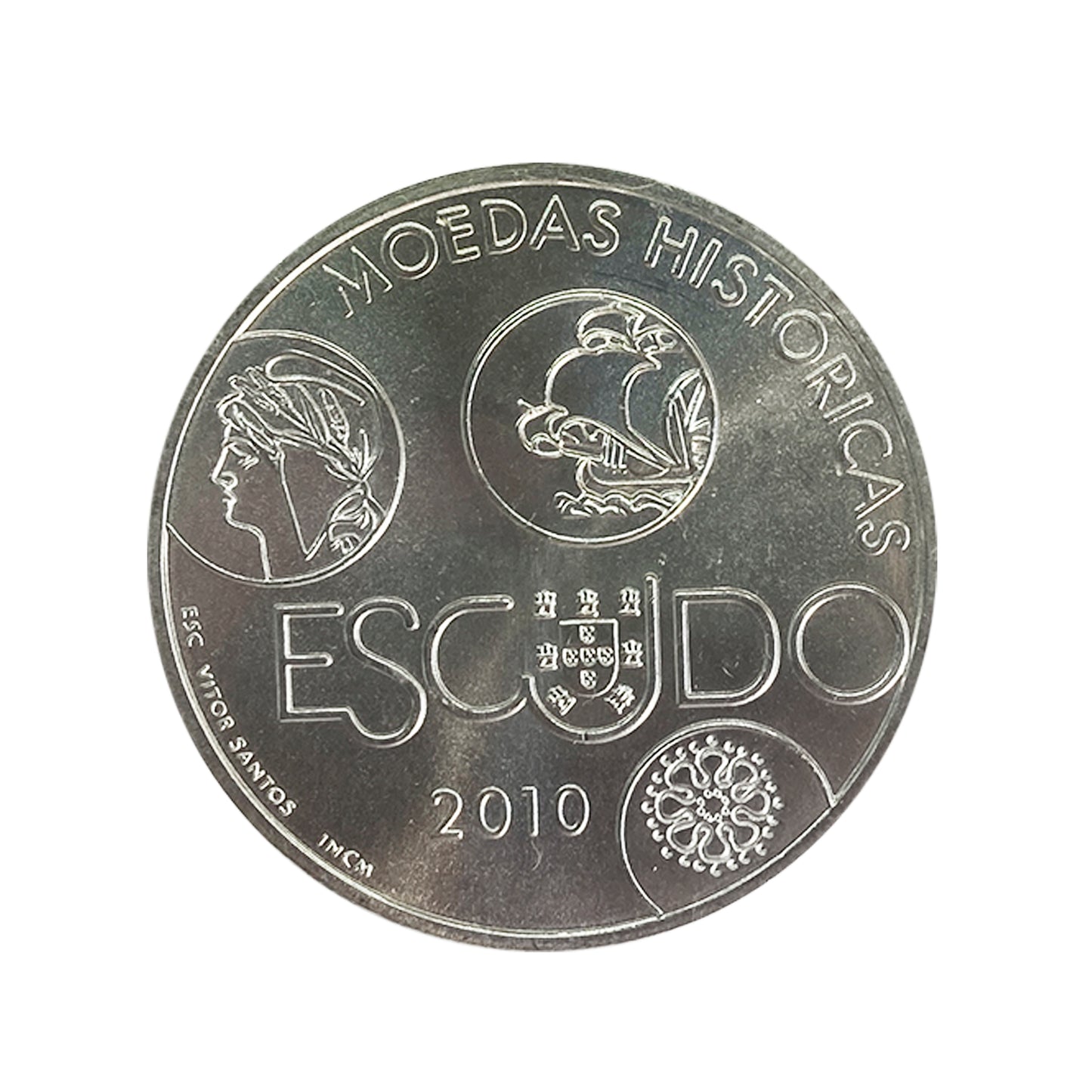 Portugal - Moneda 10 euros en plata 2010 - Iberoamérica: Escudo