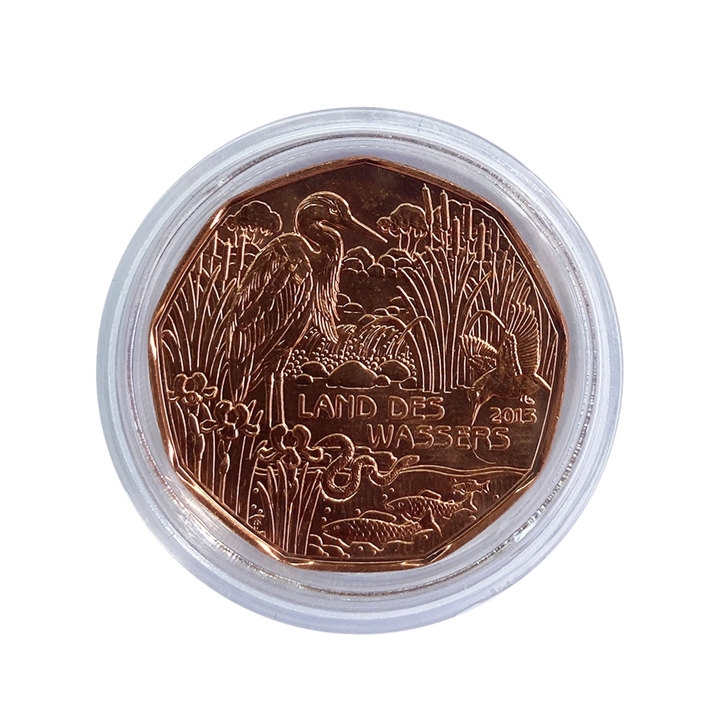 Austria - Moneda 5 euros cobre 2013 - Tierra de Agua