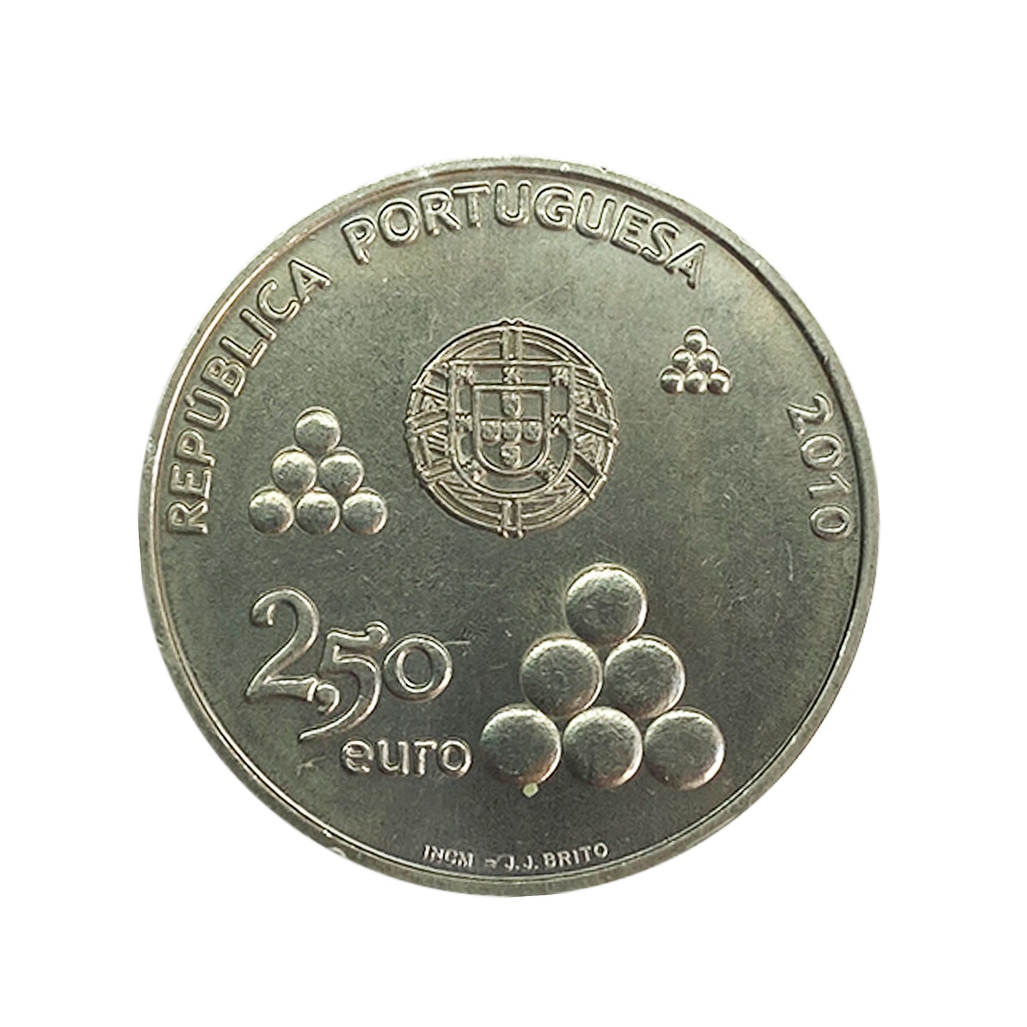 Portugal - Moneda 2,5 euros 2010 - Bicentenario Líneas de Torres
