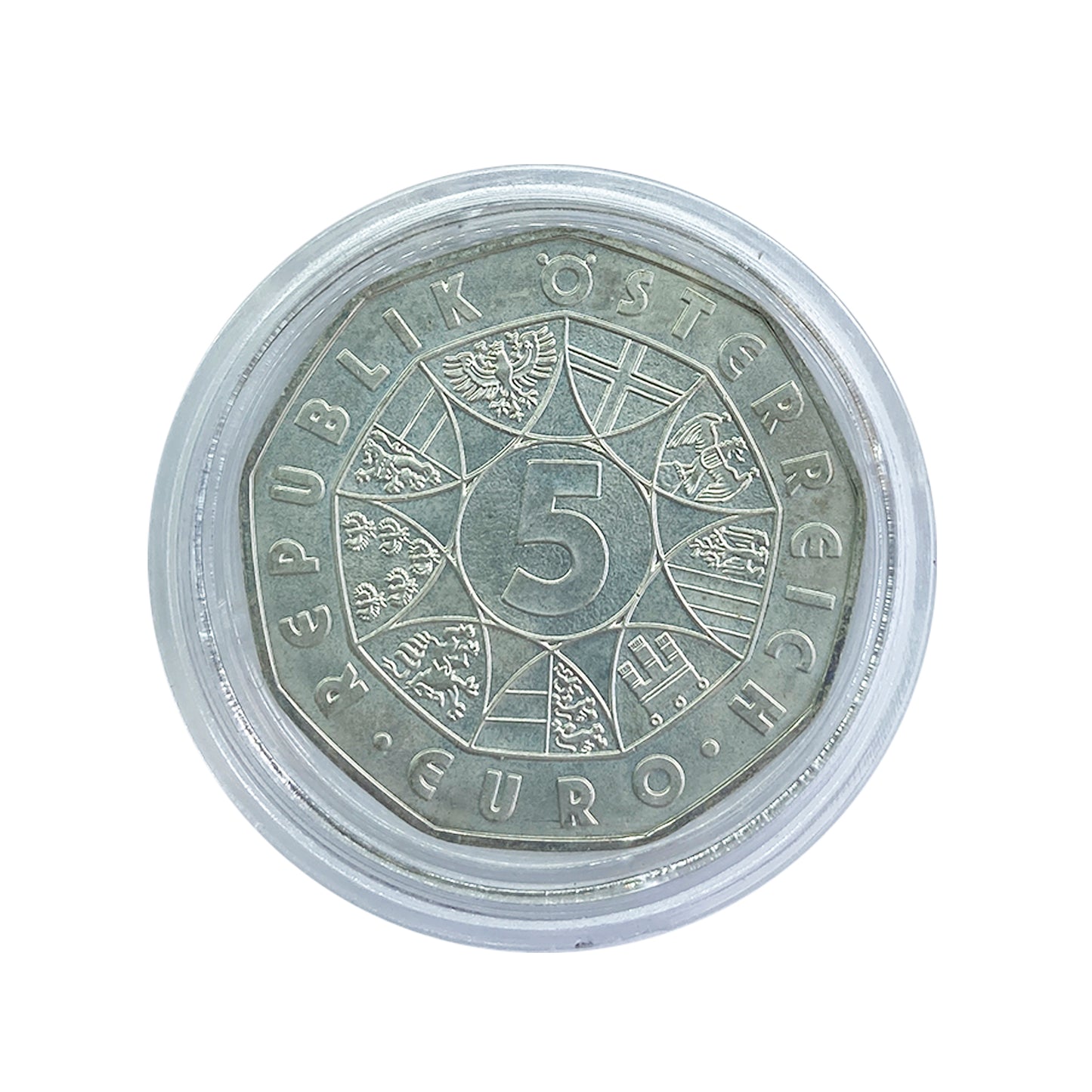 Austria - Moneda 5 euros plata 2008 - Fútbol - Regate