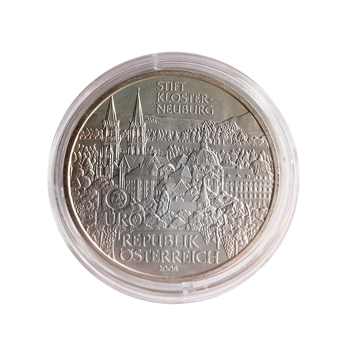 Austria - Moneda 10 euros plata 2008 - Monasterio de Klosterneuburg