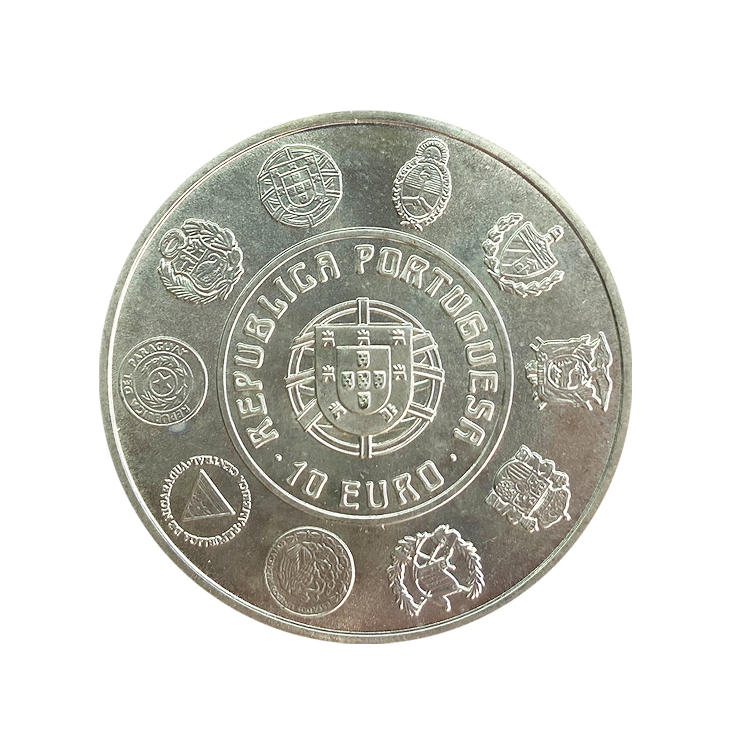 Portugal - Moneda 10 euros en plata 2003 - V serie Iberoamericana. La Náutica
