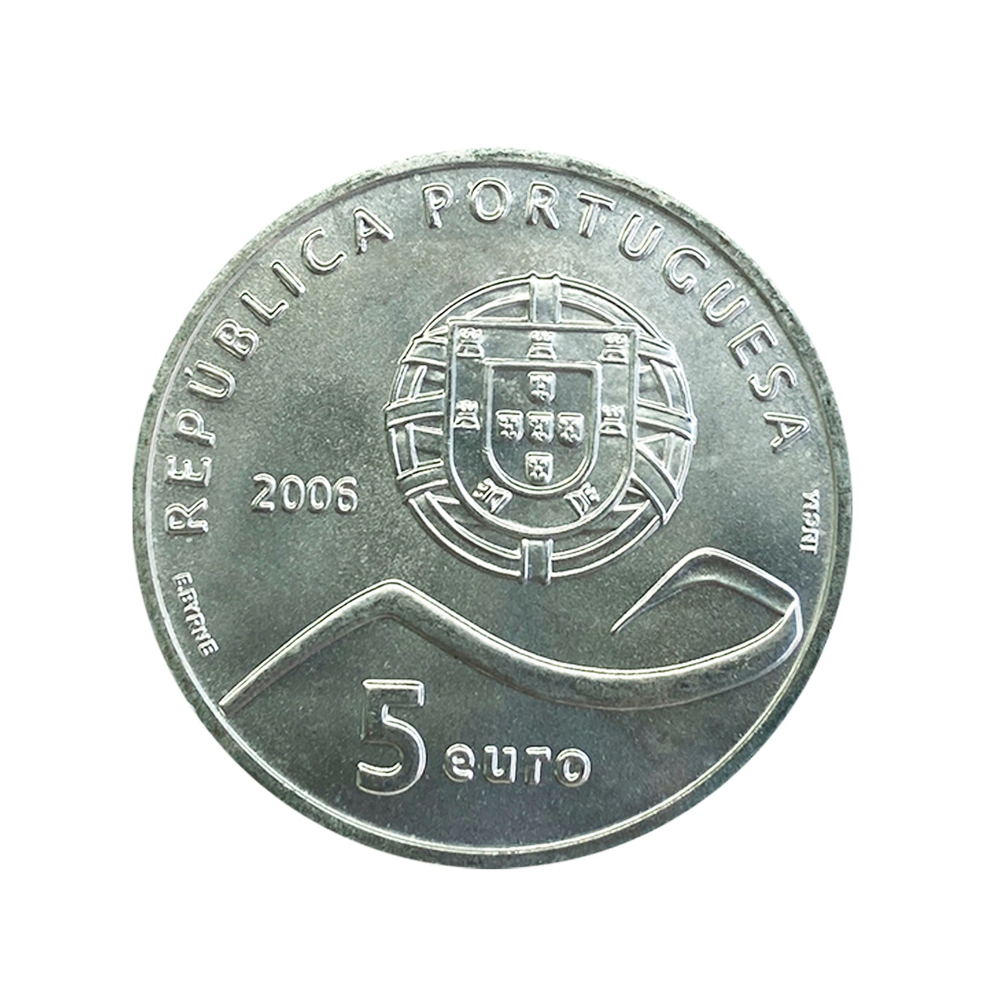 Portugal - Moneda 5 euros en plata 2006 - Monasterio Alcobaça
