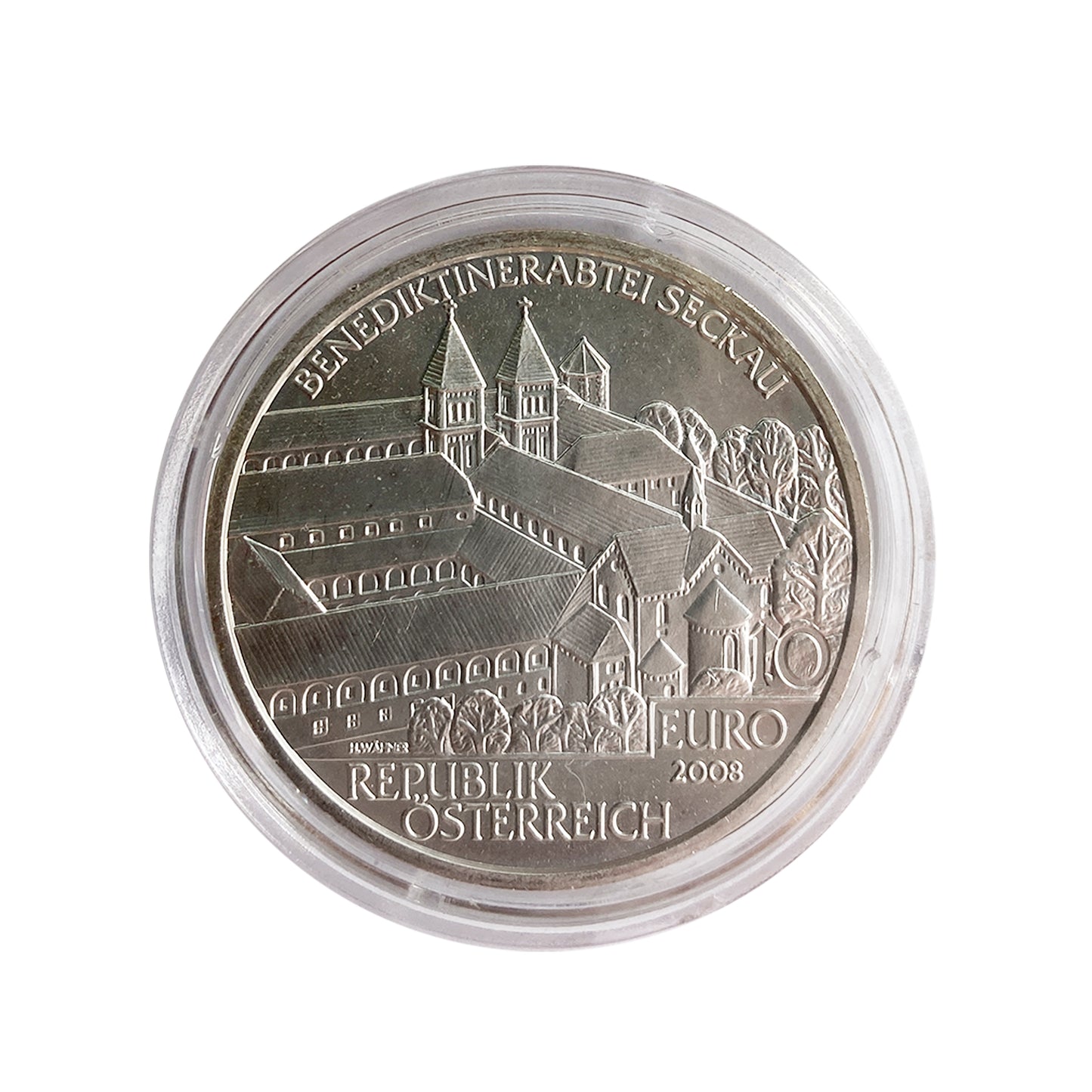 Austria - Moneda 10 euros plata 2008 - Abadía de Seckau