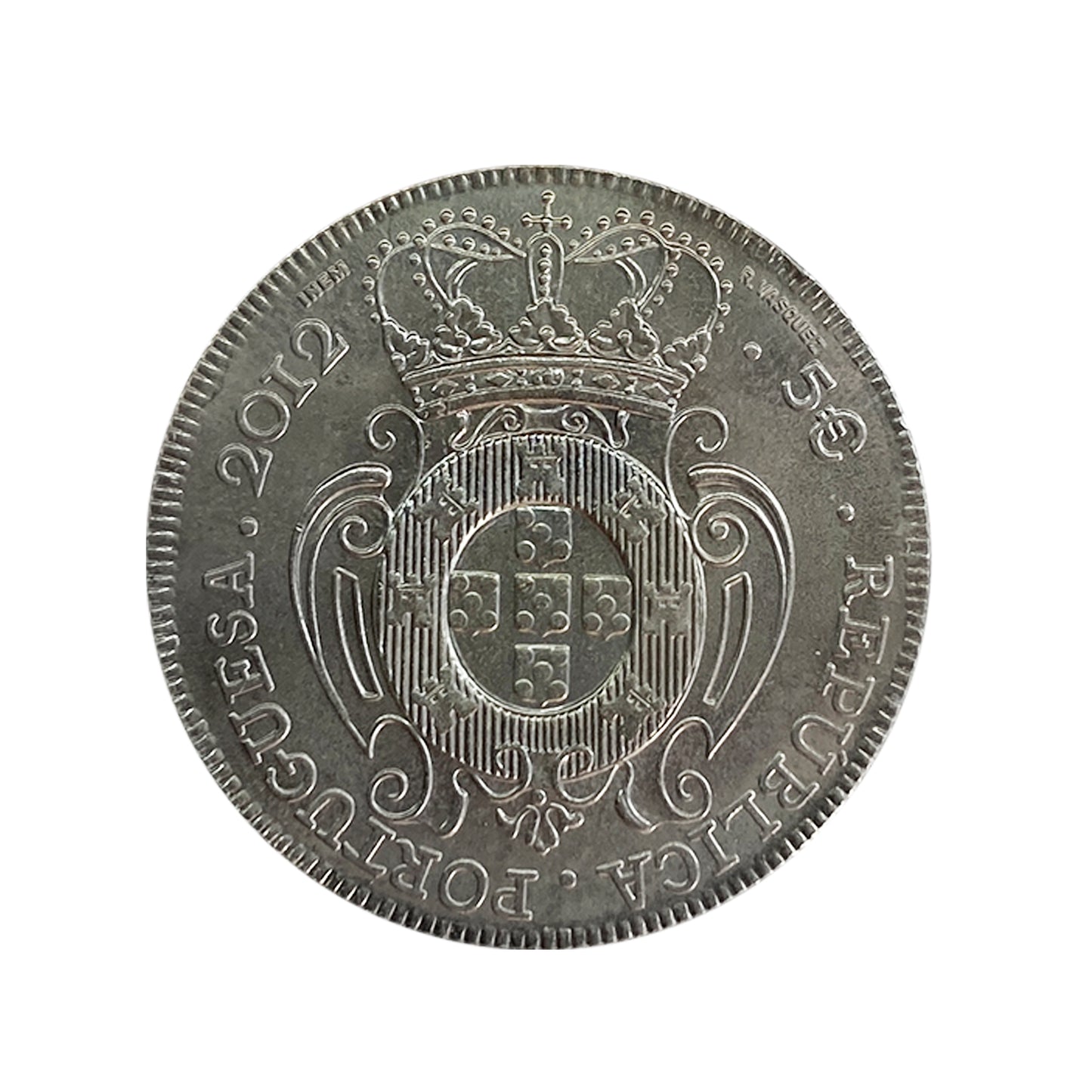 Portugal - Moneda 5 euros 2012 - Rey Joao V