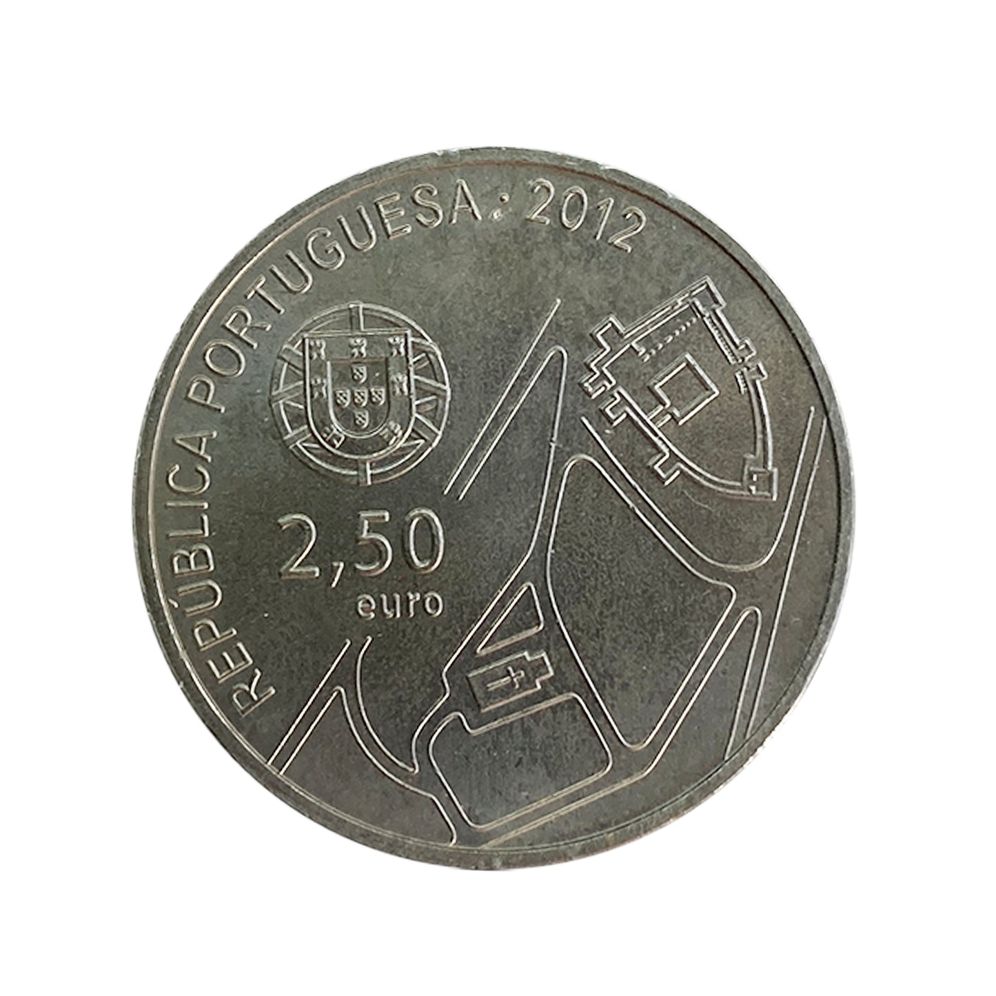 Portugal - Moneda 2,5 euros 2012 - UNESCO Centro Histórico de Guimaraes