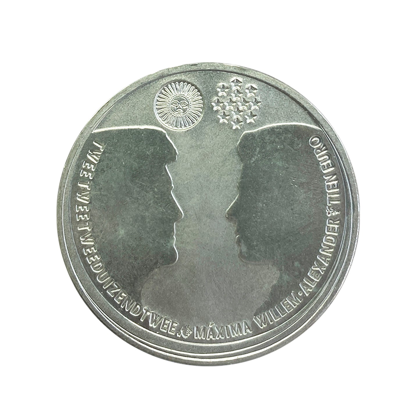Países Bajos - Moneda 10 euros en plata 2002 - Boda