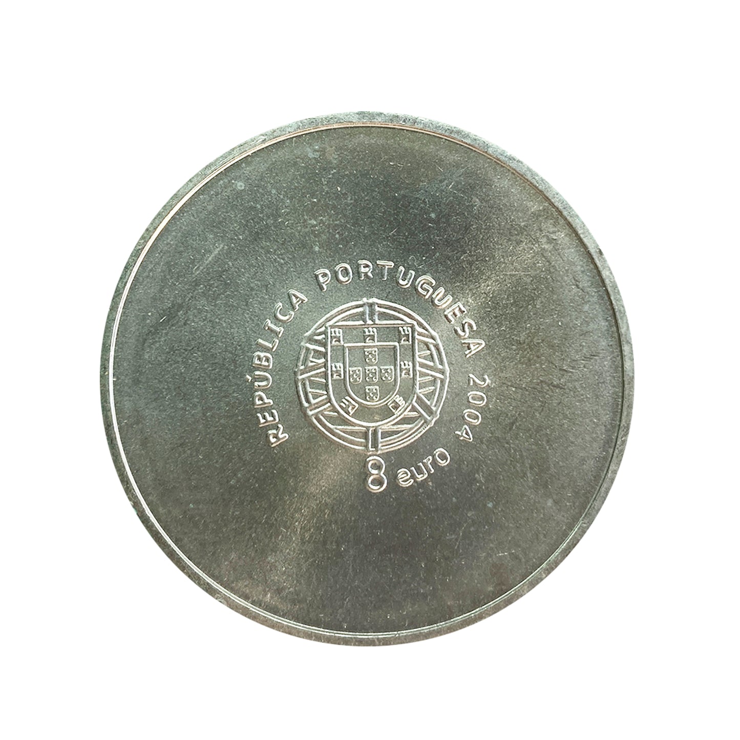 Portugal - Moneda 8 euros en plata 2004 - UEFA El Gol