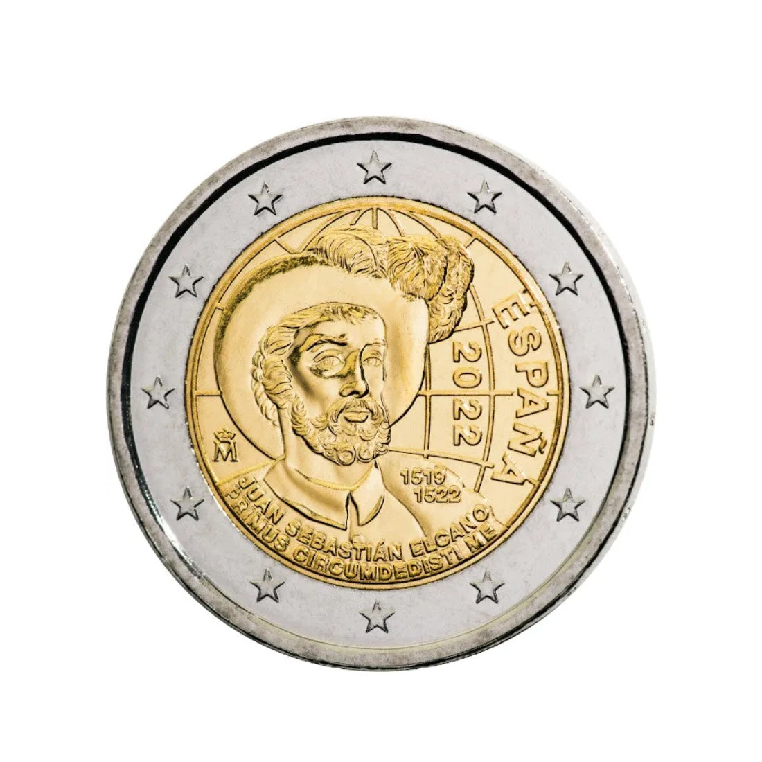 España - Moneda 2 euros conmemorativa Proof 2022 - V Centenario de la Primera Vuelta al Mundo