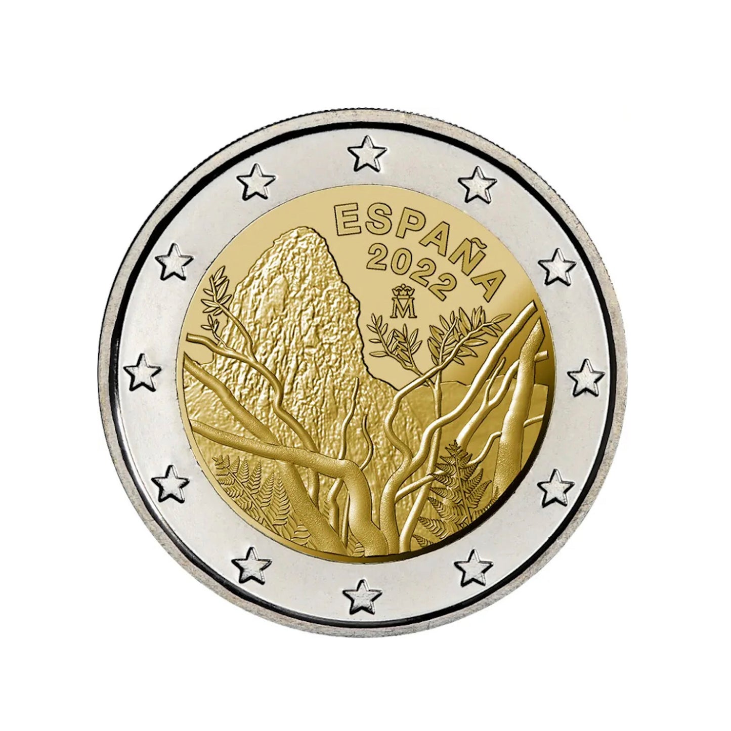 España - Moneda 2 euros conmemorativa 2022 - Parque Nacional de Garajonay