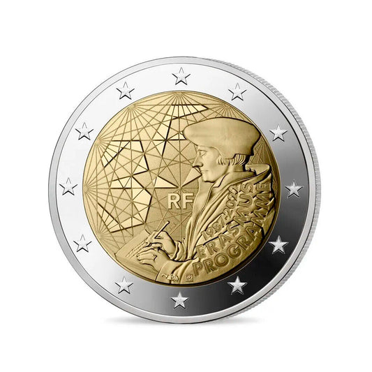 Francia - Moneda 2 euros conmemorativa 2022 - 35º Aniversario del Programa Erasmus