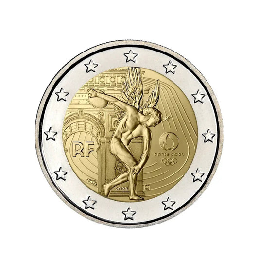 Francia - Moneda 2 euros conmemorativa Proof 2022 - Juegos Olímpicos París 2024