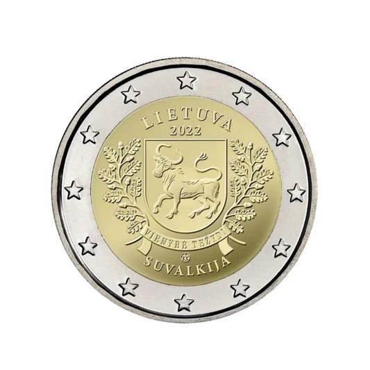 Lituania - Moneda 2 euros conmemorativa 2022 - Región de Suvalkija
