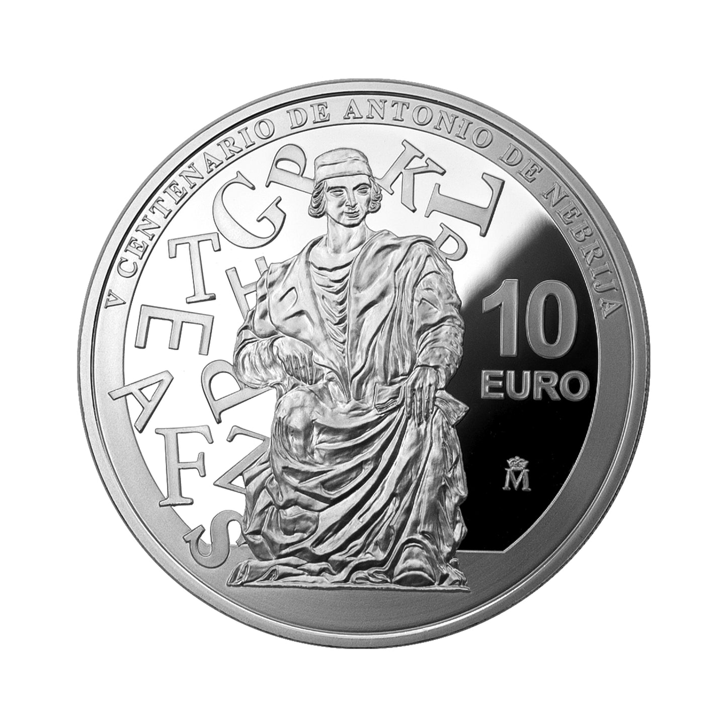 España - Moneda 10 euros en plata 2022 - V Centenario de Antonio de Nebrija