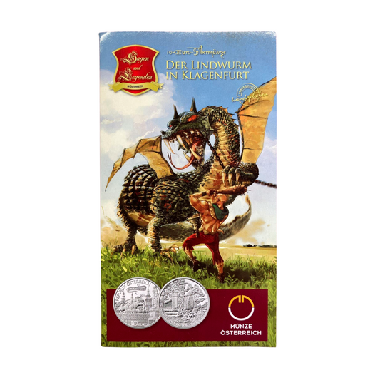 Austria - Moneda 10 euros plata 2011 - El dragón de Klagenfurt