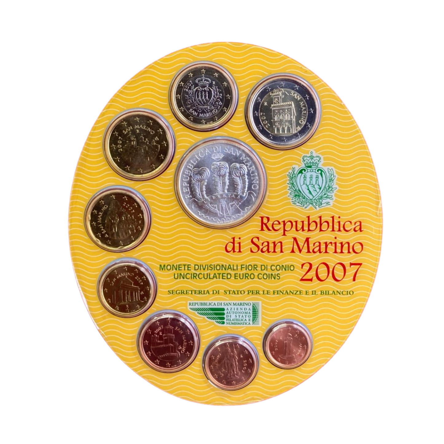 San Marino - Euroset FDC monedas euro 2007