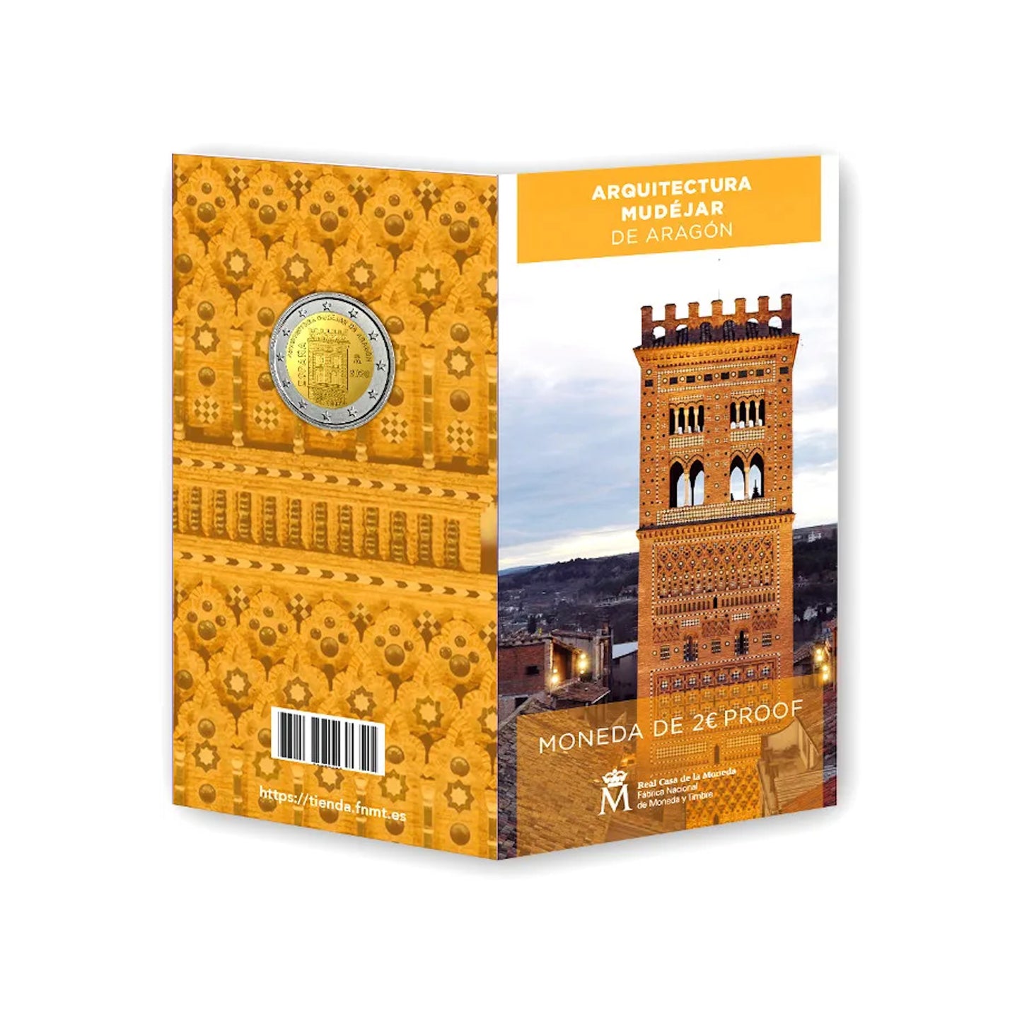 España - Moneda 2 euros conmemorativa Proof 2020 - Arquitectura Mudéjar de Aragón