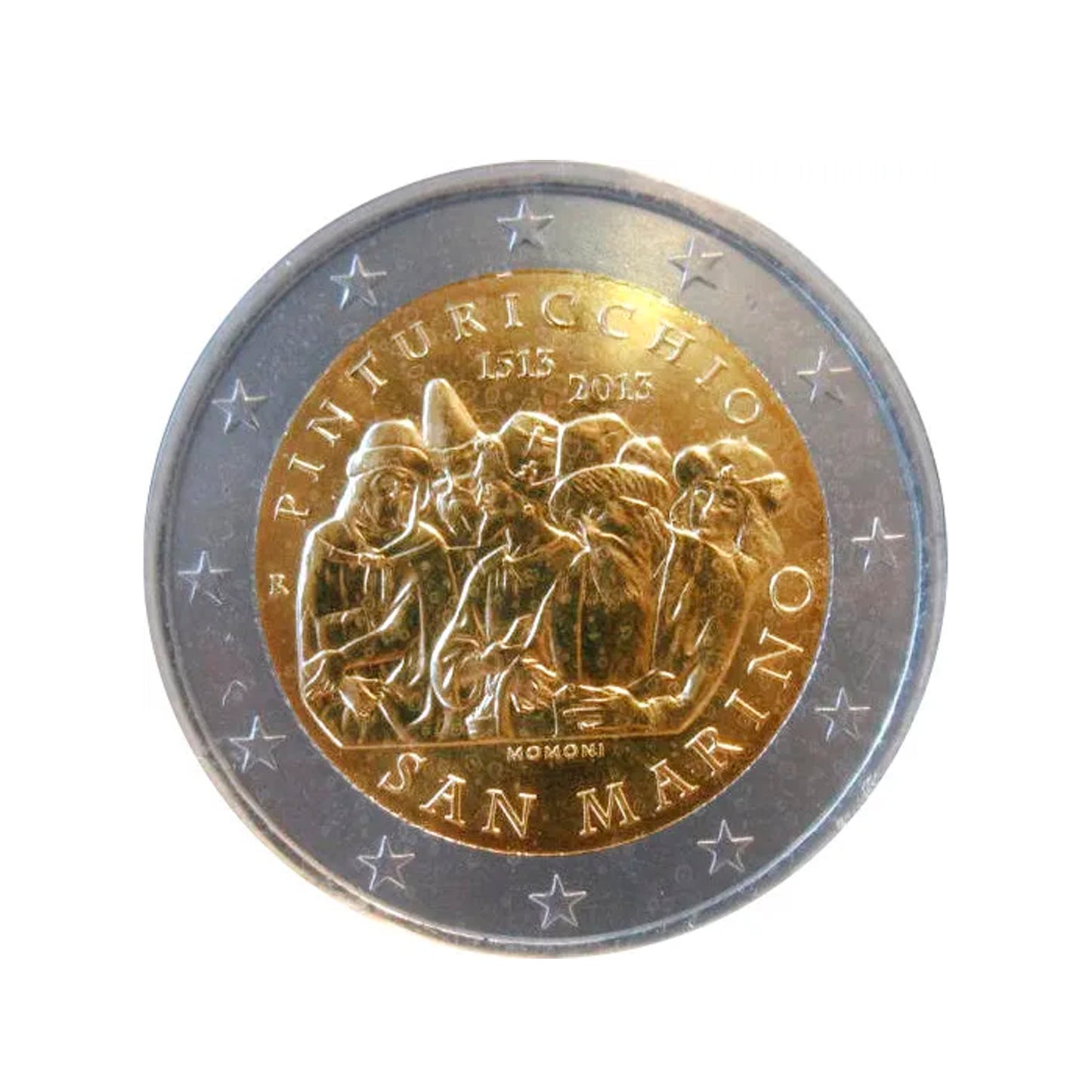 San Marino - Moneda 2 euros conmemorativa 2013 - 500º Aniversario de la Muerte de Pinturicchio