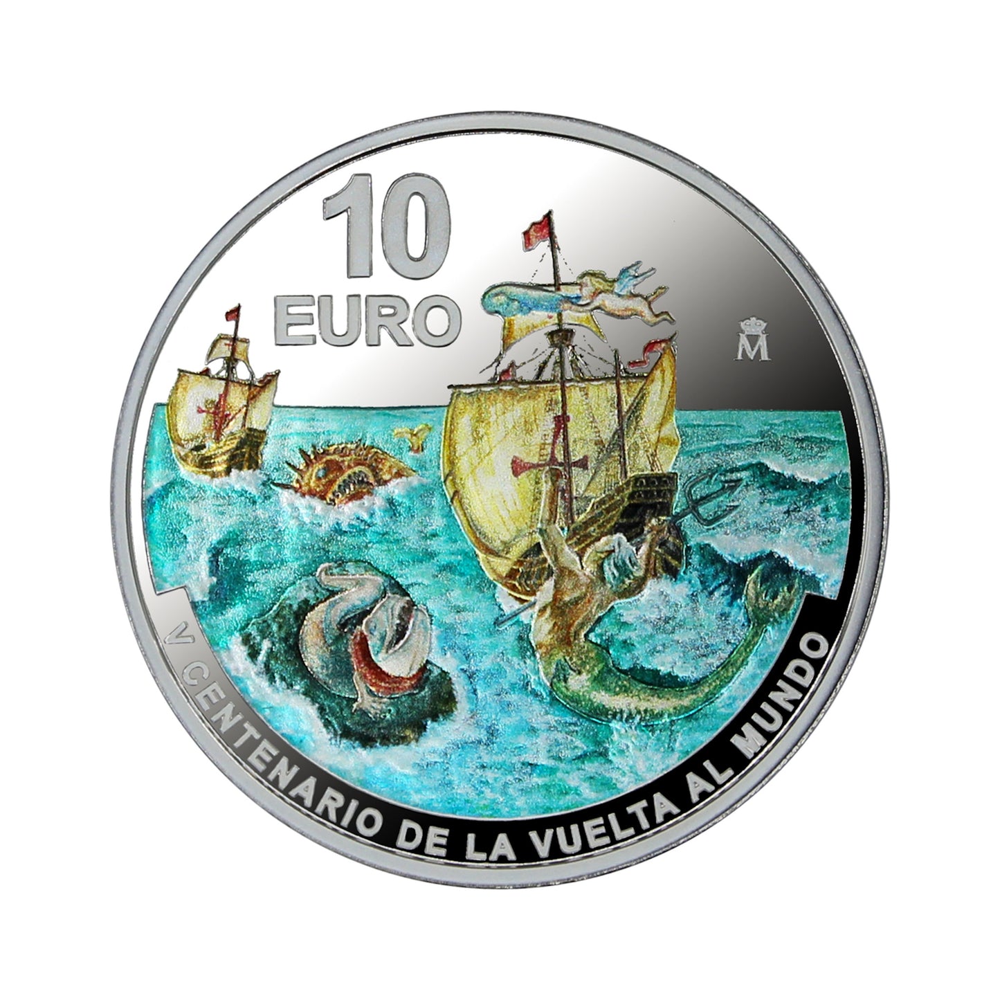 España - Moneda 10 euros en plata 2020 - V Centenario de la Primera Vuelta al Mundo - Estrecho de Magallanes